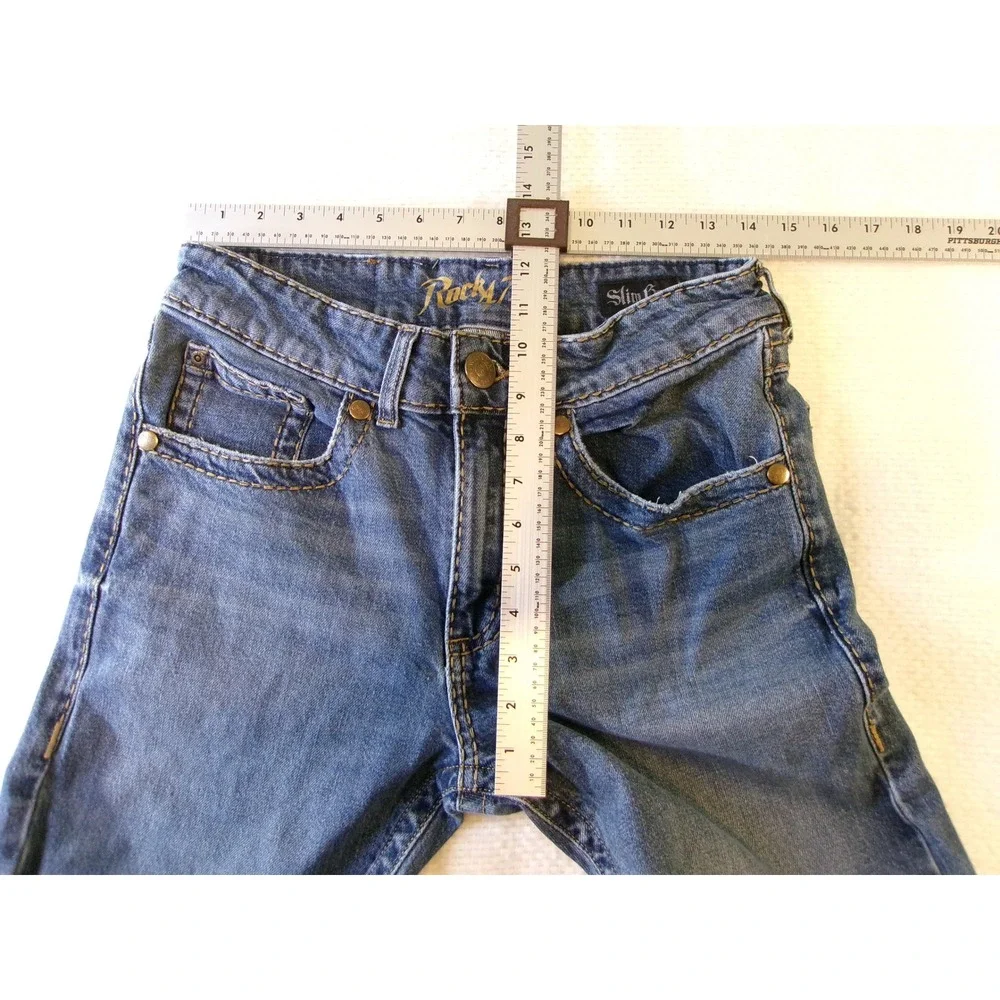 Wrangler Rock 47 Mens Slim Bootcut Jeans‎ Medium Wash 30x34 112335748